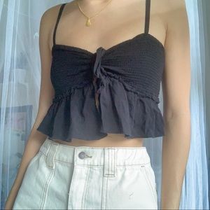 L.A. HEARTS RIBBED BUSTIER TOP